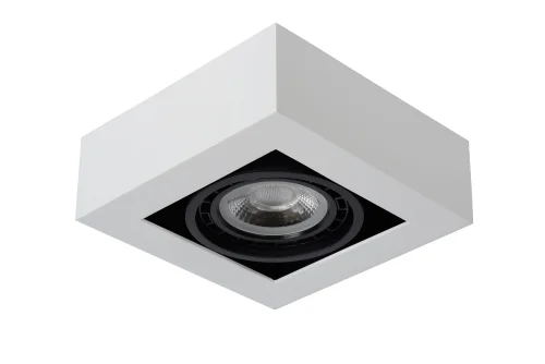 Светильник накладной Zefix 09120/12/31 Lucide белый 1 лампа, основание белое в стиле современный квадратный фото 2
